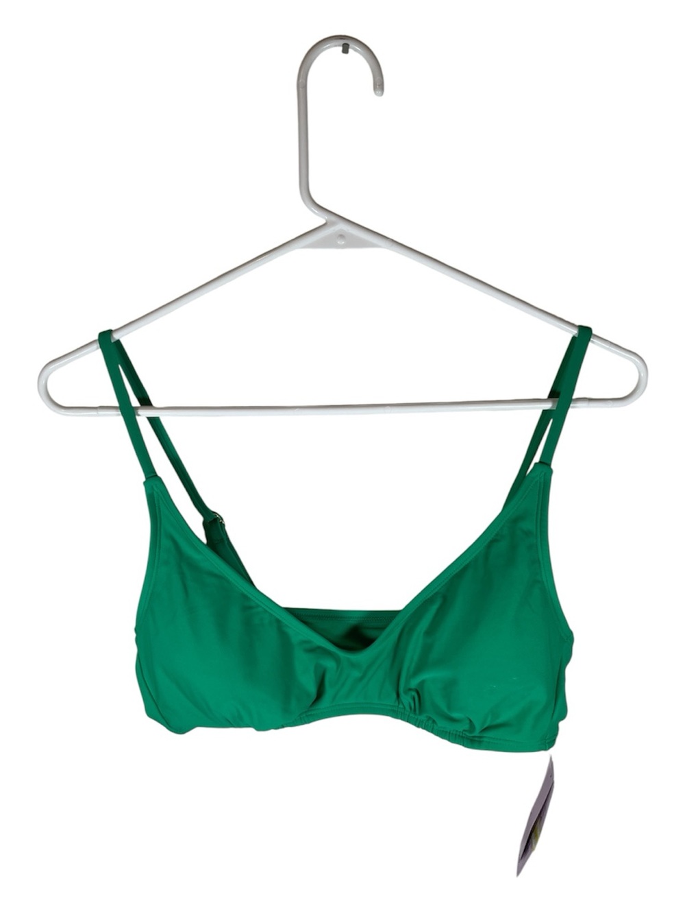Wild Fable Emerald Green Plunge V-Neck Bikini Swim Top Pullover